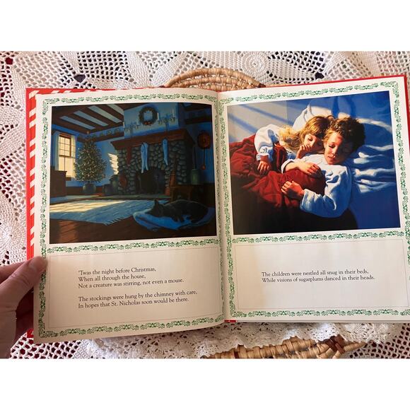 Vintage 'Twas the Night Before Christmas' Book: 1990 Hardcover, Greg Hildebrandt - Picture 5 of 7